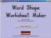 Word Shape Worksheet Maker